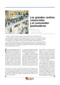 Los grandes centros comerciales y el consumidor postmoderno