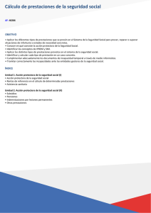 Cálculo de prestaciones de la seguridad social - T
