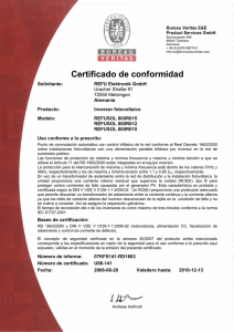 Certificado de conformidad