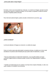 ¿Cómo puedo saber si tengo Chagas?