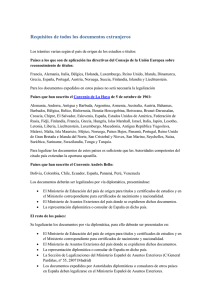 Requisitos de todos los documentos extranjeros