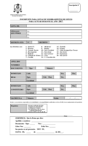 nombramientos de oficio - Poder Judicial de la Provincia de Santa Fe