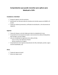 Comprobantes que puede necesitar para aplicar para Medicaid o