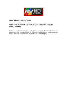 ANDINA (INTERNET) / 14 de mayo del 2012 FORMAN RED