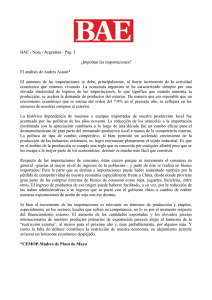 BAE - Nota - Argentina - Pag. 3 ¿Importan las importaciones? El