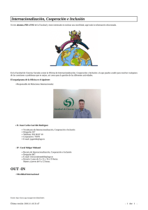 Movilidad Internacional OUT - Facultad de Ciencias Sociales