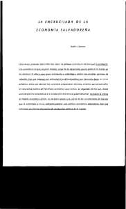 LA ENCRUCI/ADA DE LA ECONOMiA SALVADORENA