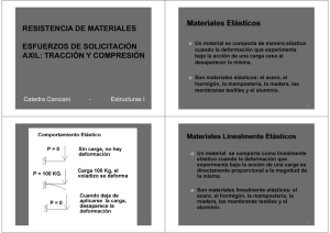 RESISTENCIA DE MATERIALES ESFUERZOS DE SOLICITACIÓN