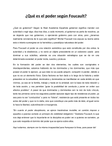 ¿Qué es el poder según Foucault? 07_06_2013_01