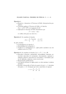 Ejercicio 1. Enunciar y demostrar el Teorema de Rolle