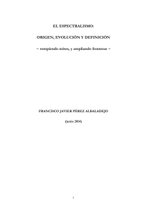 EL ESPECTRALISMO