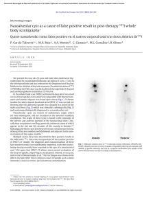 Nasoalveolar cyst as a cause of false positive result in post