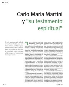 Carlo Maria Martini y “su testamento espiritual”