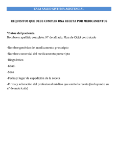 Requisitos que debe cumplir una receta por medicamentos