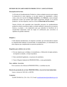 Encadenamiento Productivo y Asociatividad
