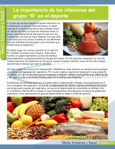 La importancia de las vitaminas del grupo “B” en el deporte