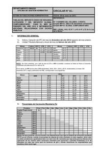 Tablas del Impuesto Único de Segunda Categoría