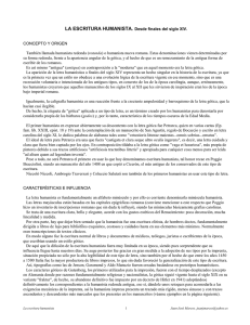 Escritura humanista