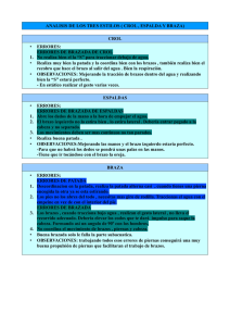 ANALISIS DE LOS TRES ESTILOS ( CROL , ESPALDA Y BRAZA