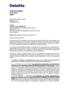 oficio nº 004024 10-03-2016 dian