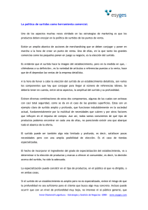 La política de surtidos como herramienta comercial.