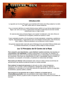 Introducción Los 12 Principios de El Centro de la Raza