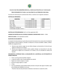 FACULTAD DE JURISPRUDENCIA, CIENCIAS POLITICAS Y