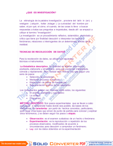 ¿QUE ES INVESTIGACIÓN? La etimología de la palabra