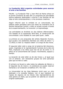 La Fundación Pilar y Joan Miró de Palma o