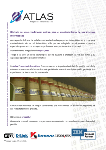 Disfrute de unas condiciones únicas, para el mantenimiento de sus