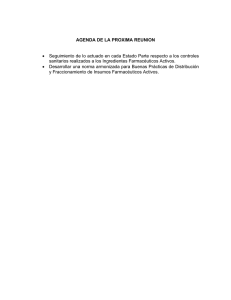 agenda de la proxima reunion