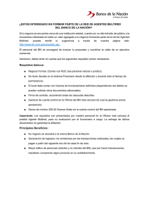¿Interesado en formar parte de la red de Agentes Multired?