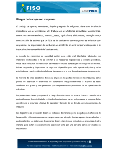 Riesgos de trabajo con máquinas
