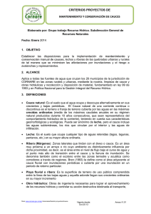 criterios proyectos de mantenimiento y conservación de
