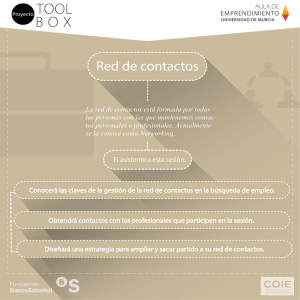 gráfica red de contactos