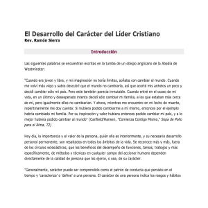 El Desarrollo del Carácter del Líder Cristiano