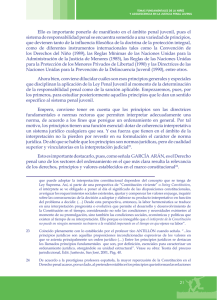 Ello es importante ponerlo de manifiesto en el ámbito penal juvenil