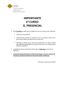 IMPORTANTE 1º CURSO