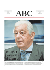 Muere Guillermo Luca de Tena, el gran editor