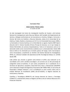 Currículum Vitae ÁNGEL RAFAEL TRIGOS LANDA Ha sido