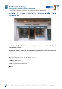 sector i (complementos): sombrerería casa pedro mira