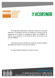 El Col.legi Oficial d`Educadores i Educadors Socials de la Comunitat