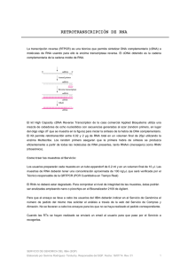 RETROTRANSCRIPCIÓN DE RNA