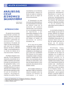 análisis del ciclo económico salvadoreño