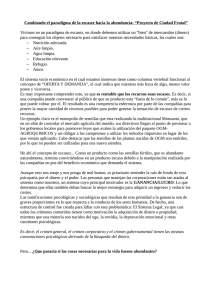 Cambiando el paradigma de la escasez hacia la abundancia