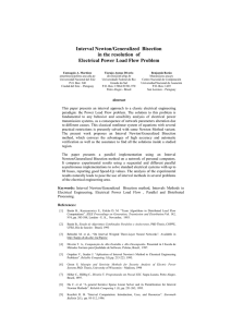 Interval Newton/Generalized Bisection in the resolution of Electrical