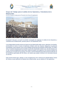 Grupo de Trabajo para el Jubileo de los Operarios y Voluntarios de