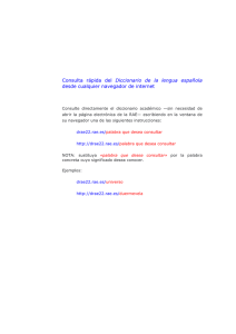 Consulta rápida del Diccionario de la lengua