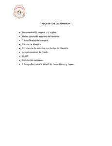 Requisitos - universidad hispano mexicano