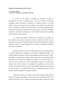 Máquinas de enseñanza de Skinner